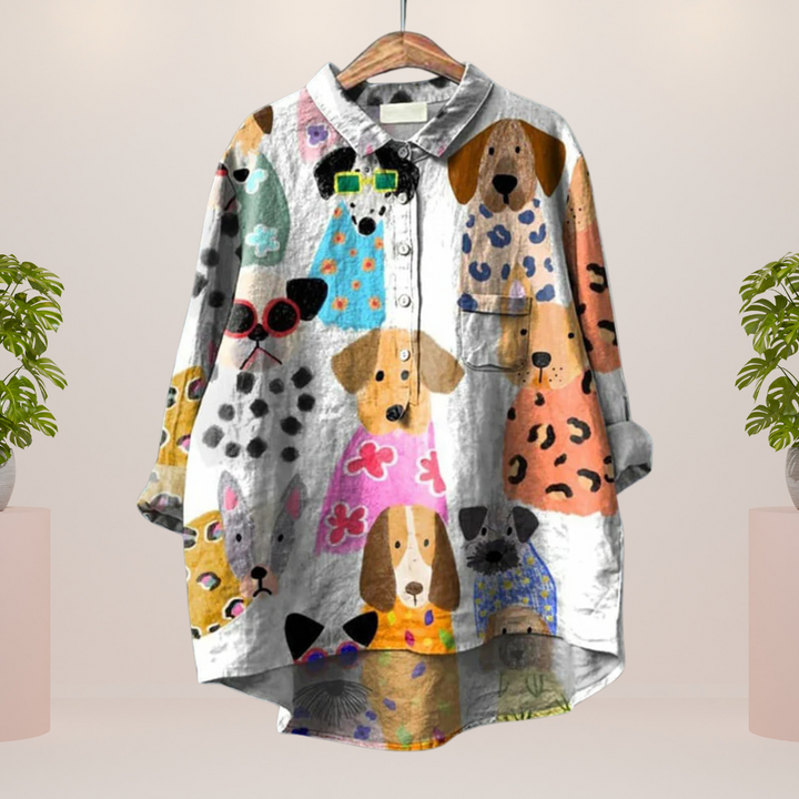 Freya | Trendy skjorte med dyreprint