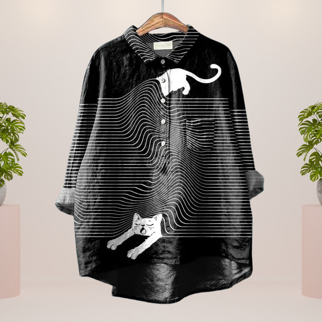 Freya | Trendy skjorte med dyreprint