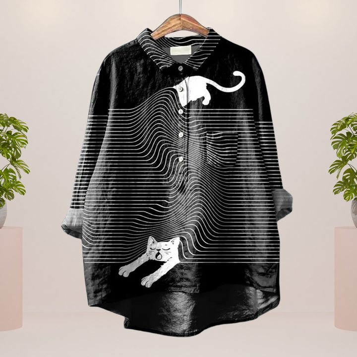Freya | Trendy skjorte med dyreprint