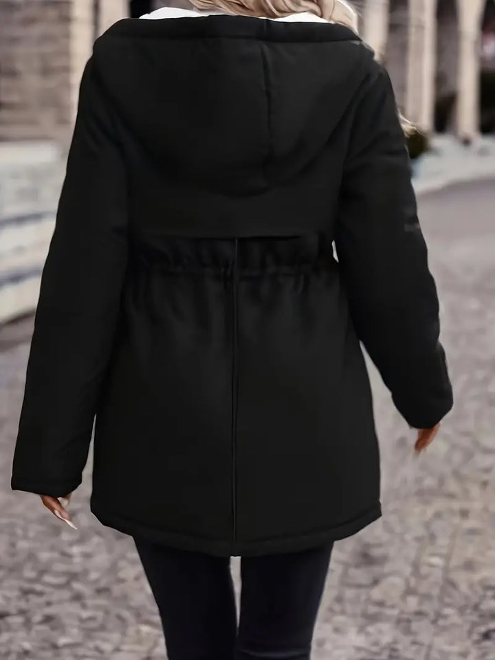 Celine™ | Varm jakke med imiteret pelsfor