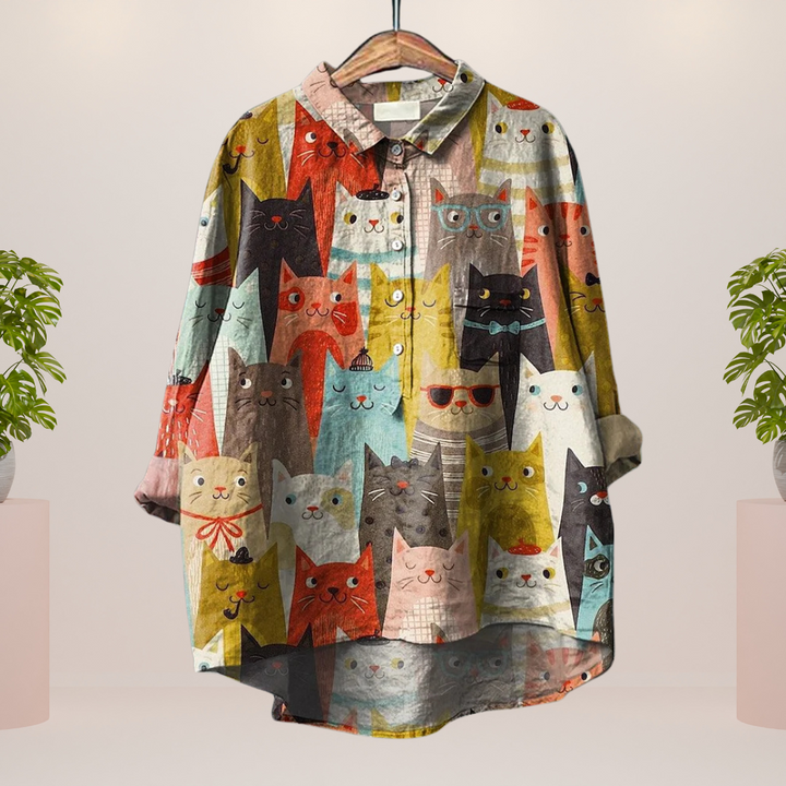 Freya | Trendy skjorte med dyreprint