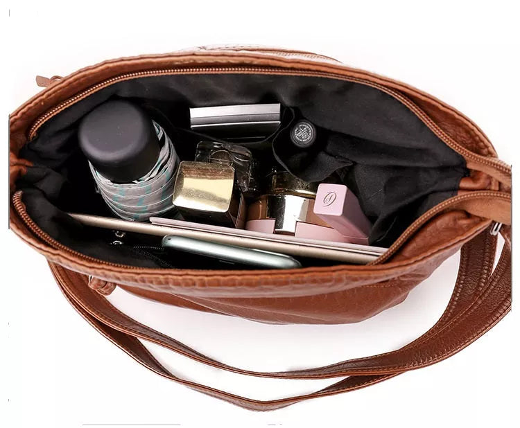 Adelle | Skuldertaske i læder