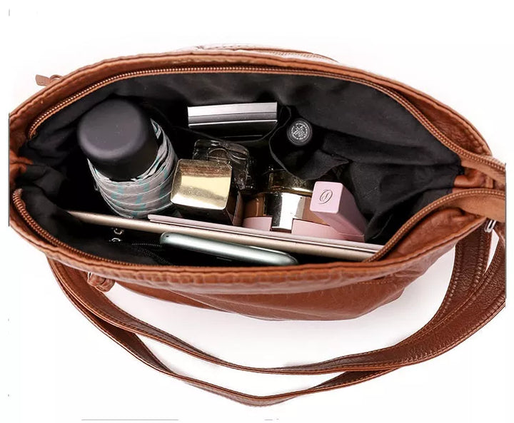 Adelle | Skuldertaske i læder