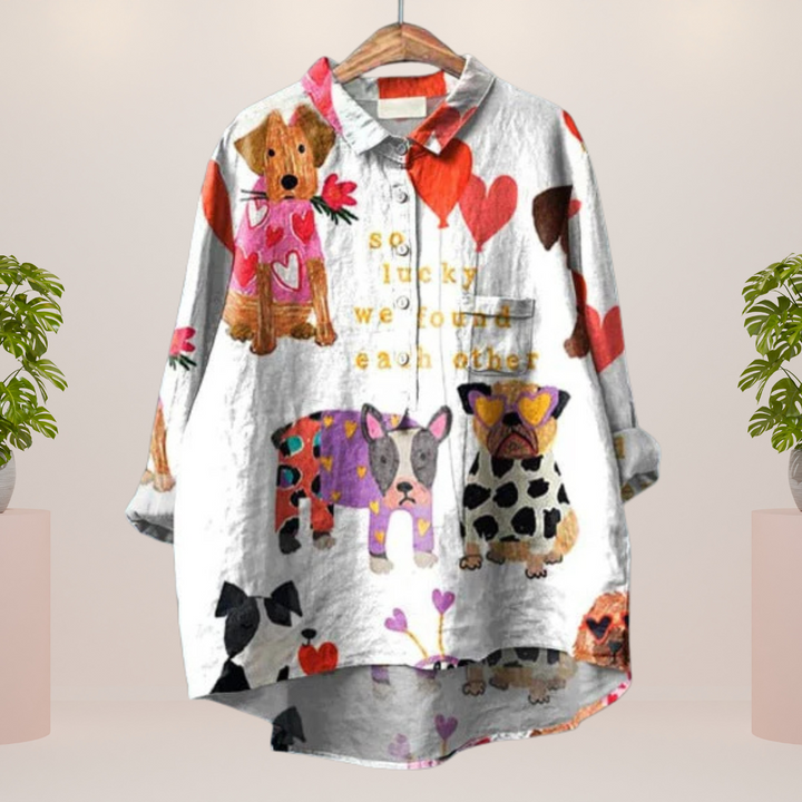 Freya | Trendy skjorte med dyreprint
