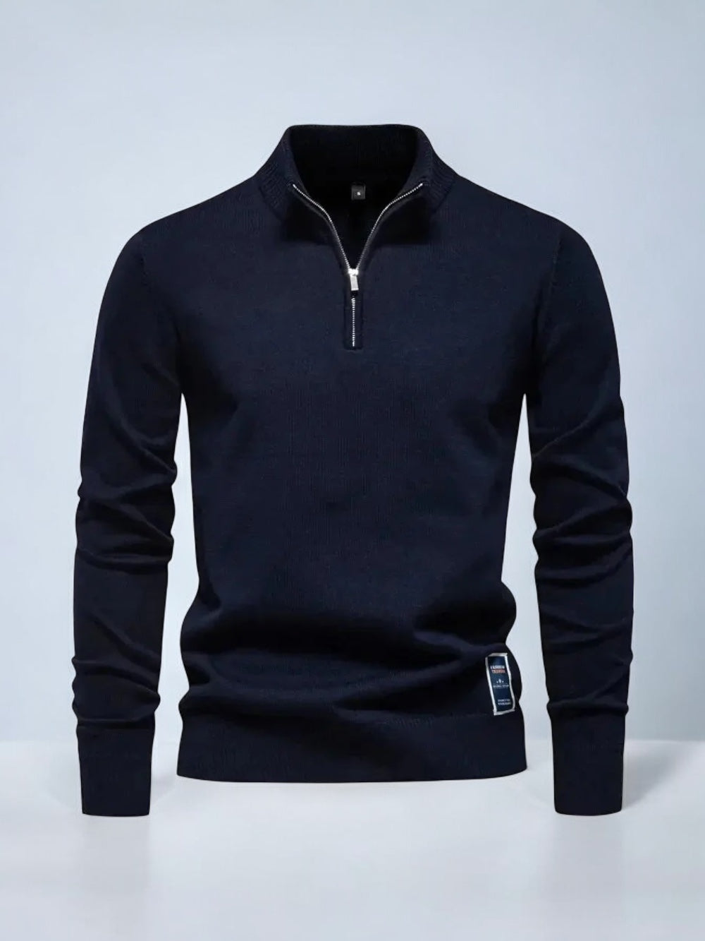 Kai - Klassisk pullover med lynlås til mænd