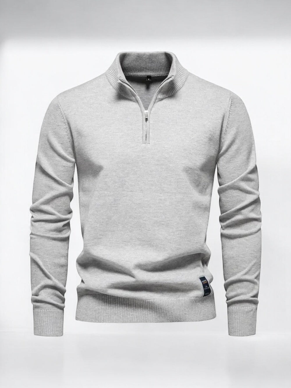 Kai - Klassisk pullover med lynlås til mænd