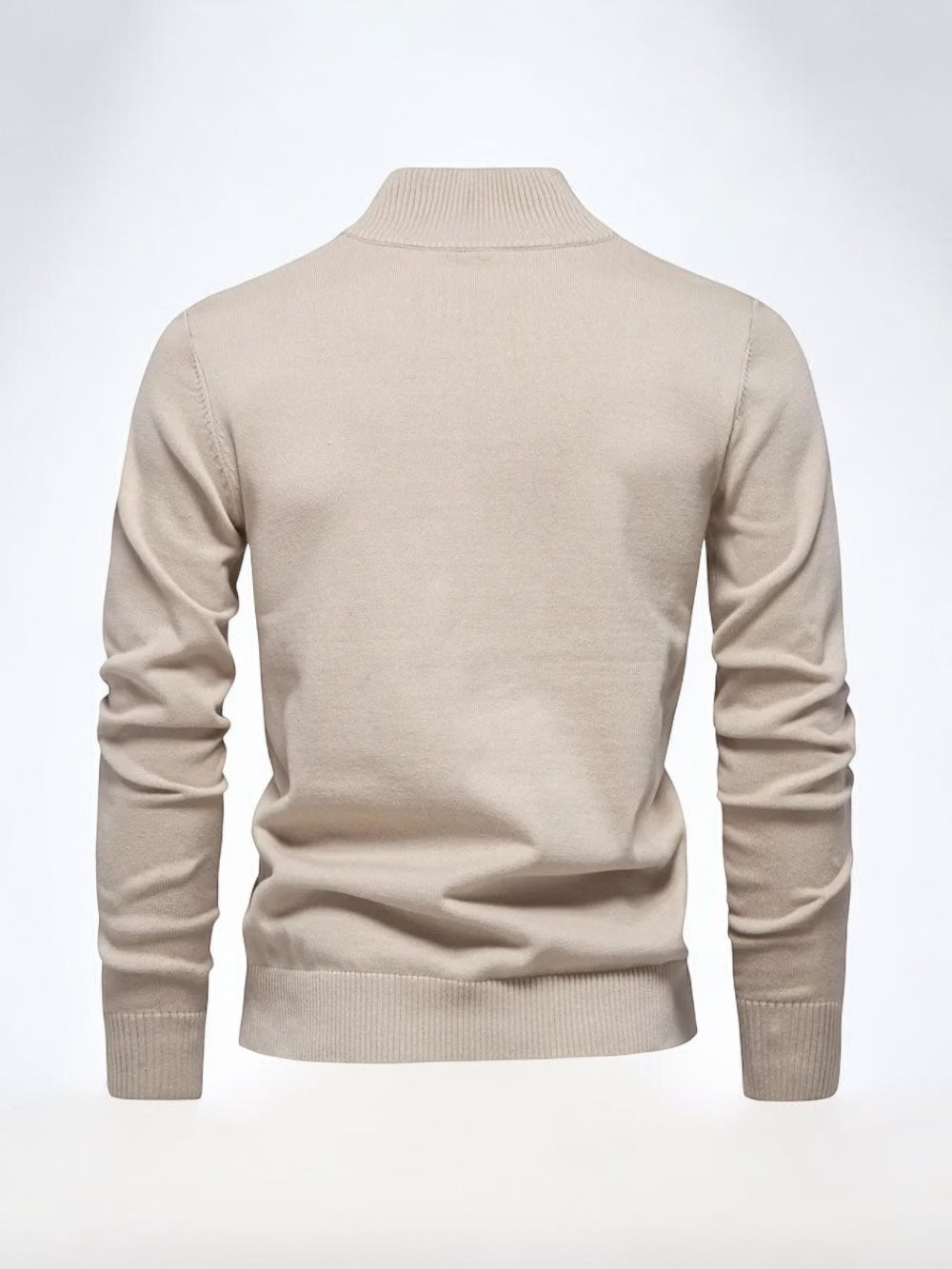 Kai - Klassisk pullover med lynlås til mænd