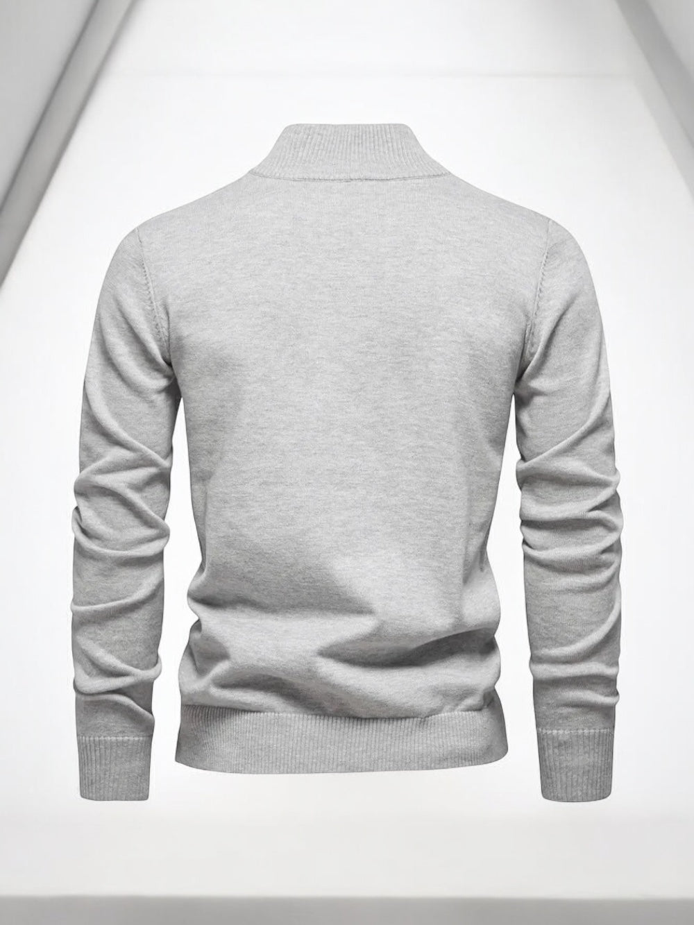 Kai - Klassisk pullover med lynlås til mænd