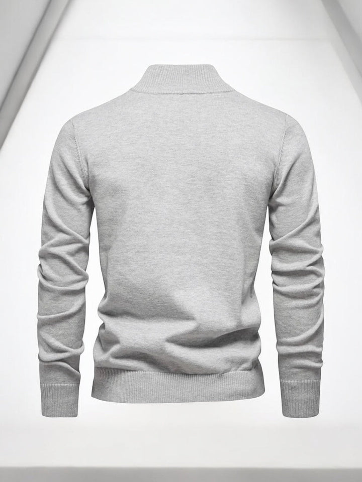 Kai - Klassisk pullover med lynlås til mænd