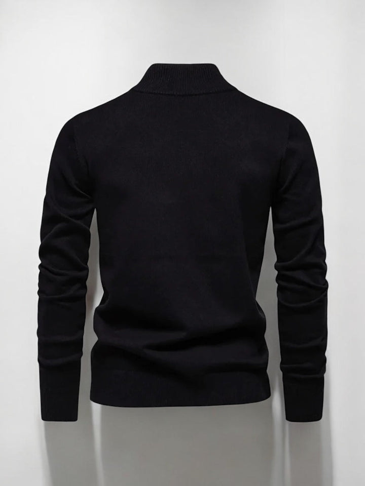 Kai - Klassisk pullover med lynlås til mænd