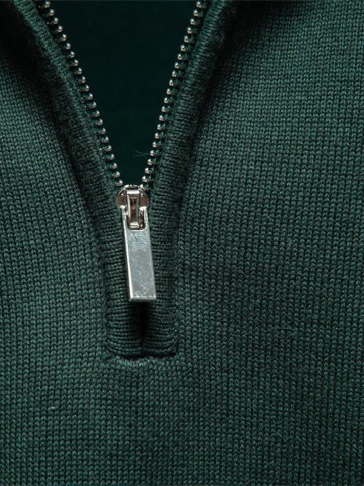 Kai - Klassisk pullover med lynlås til mænd