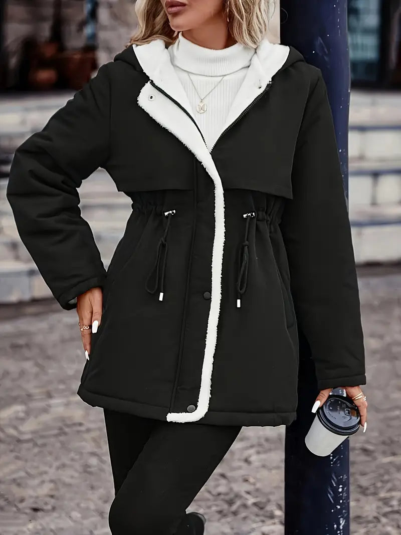 Celine™ | Varm jakke med imiteret pelsfor