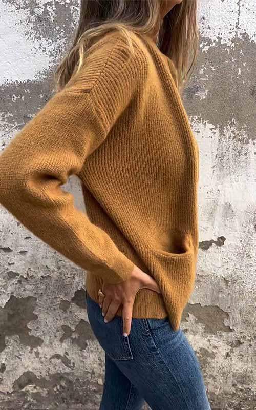 Hilda | Hyggelig cardigan med lynlås